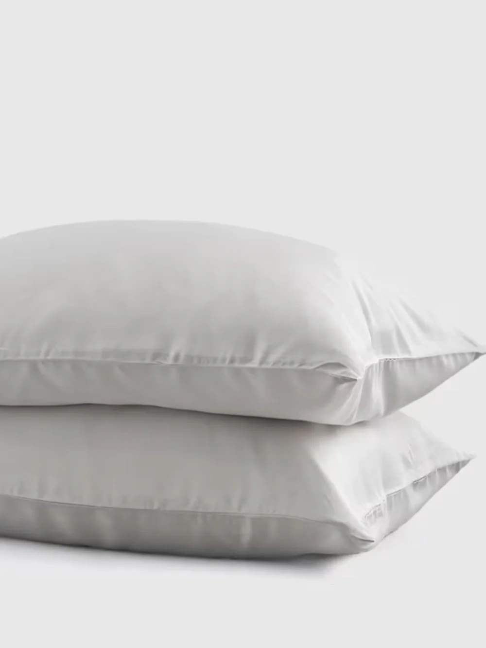 Light gray bamboo pillowcase set King